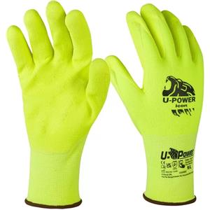 U-Power Guanti di Protezione ICON Giallo Fluo con Polsino Giallo Taglia 08 - Comfort e Sensibilità Superiori