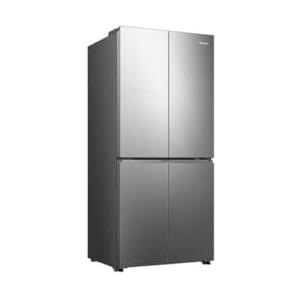 Hisense RQ5P470SEIE - Frigorifero americano a 4 porte, classe E, capacità 483 l, connettività WiFi, My Fresh Choice, Dual Tech Cooling, Multi-Air Flow, Inox