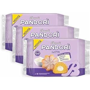 Generico 3X BauIi Pandorì Mini Pandorino con Crema a Latte e Zucchero a Velo 150g