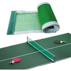 Cutiolly Rete da Ping Pong,2pcs Rete Ping Pong da Tavolo,Rete Da Ping Pong Portatile,Rete di Ricambioper Ping-Pong,Rete Pieghevole Ping Pong,Poliestere Rete Tavolo Ping Pong per Interni ed Esterni 180*15cm