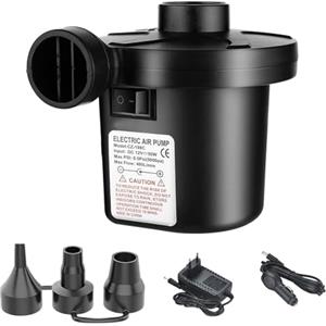 Xinxinphi Pompa Elettrica con 3 Ugelli, Gonfiatore Elettrico Riempimento Rapido per Gonfiaggio & Sgonfiaggio, Pompa Portatile per Materasso Gonfiabile, Galleggianti Piscina, Divani,Cuscini Gonfiabili,Campeggio