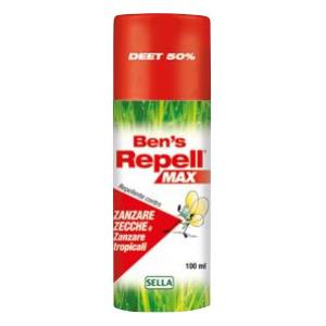 Ben's Repel Max - Repellente Insetti DEET 50% - Super Protezione contro Zanzare e Zecche - 100 ml