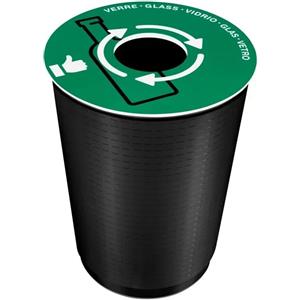 CEP Coperchio Raccolta Vetro Verde per Cestino 133R - Diametro 38 cm in PVC