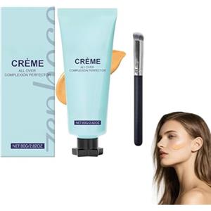 Zynewa Concealer Cream All-Over Perfector, correttore idratante & CC Foundation, resistente al sudore e impermeabile, bilanciamento della carnagione a lunga durata, resistente all'abrasione (naturale)