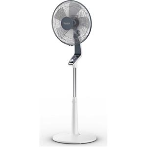 Rowenta Ventilatore a Piantana da Terra 5 Pale Oscillante Ø 40 cm 4 Velocità colore Bianco - Turbo Silence - VU5645