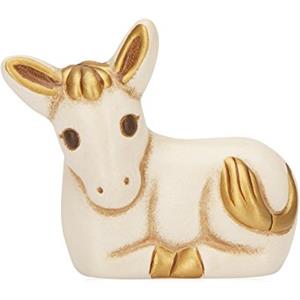 THUN® - Asinello Bianco - Statuine Presepe Classico - Ceramica - I Classici