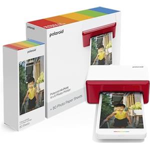 Polaroid - Everything Box Hi Print 4x6 - Stampante fotografica Bluetooth Dimensioni della cartolina postale 10cmX15cm (stampante + cartuccia di carta)