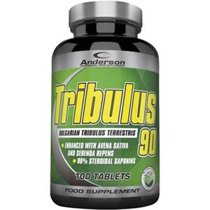 Anderson Tribulus 90 - Integratore Vegetale con 90% Saponine, 100 Compresse, Avena e Serenoa per Vigore e Sostegno Metabolico