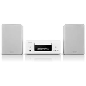 Denon CEOL N-12DAB - Impianto compatto, amplificatore HiFi con altoparlanti, lettore CD, streaming musicale, HEOS Multiroom, Bluetooth, WLAN, AirPlay 2, compatibile Alexa, 2 ingressi TV ottici, radio