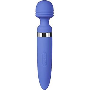Sinful Massaggiatore personale di Sinful,Vibratore a bacchetta magica Ultimate Power,Ricaricabile, impermeabile e flessibile per il collo Massaggiatore rivestito in silicone,3 velocità e 7 modelli,Blu