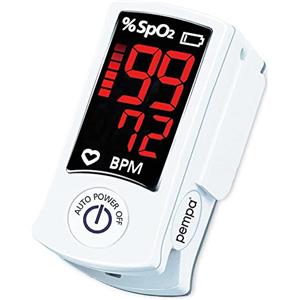 PEMPA Saturimetro da Dito per Bambini e Adulti | 2in1 Pulse Oximeter - Pulsossimetro da Dito Professionale e Misuratore di Ossigeno nel Sangue