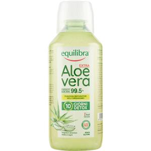 Equilibra Aloe Vera Extra 99,5% - Soluzione Orale 500 ml, Pura Polpa Senza Aggiunta di Acqua, Prodotto Vegano e Senza Glutine