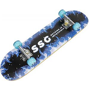 LANTUS Skateboard per principianti 79 x 20 x 13 cm skateboard completo in legno per bambini adolescenti adulti acer scooter scooter principiante bambino adulto ragazzo adolescente ragazza