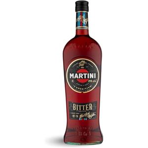MARTINI Bitter Aperitivo, 25% ABV, 100cl / 1L, Infuso con Erbe Aromatiche Selezionate a Mano