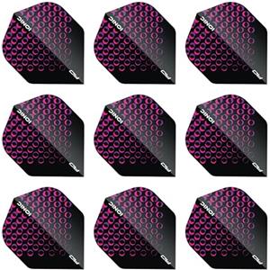RED DRAGON Hardcore Ionic Pink Cercles Flights - 3 set per confezione (9 freccette in totale)