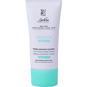 BioNike Defence Hydra Crema Idratante Leggera 50ml - Idratazione Immediata con Acido Ialuronico e Burro di Karitè