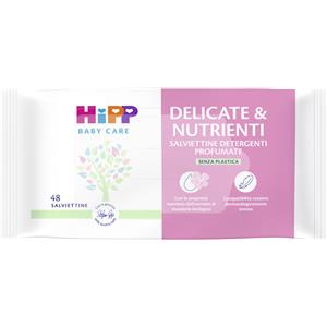 HIPP Salviettine Delicate & Nutrienti 48 Pezzi - Ideali per Neonati, Imbevute di Estratto di Mandorle Biologiche
