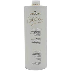 Medavita Blondie Ice Shampoo Riflessante 1250ml - Esalta i Riflessi Cenere per Capelli Biondi Freddi