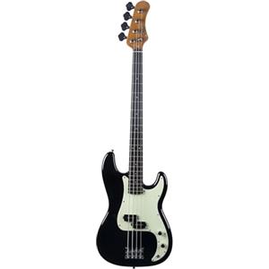 EKO GUITARS - Basso Elettrico PB‑300, 4 Corde, Corpo Pioppo, Manico Acero, Tastiera Laurel, 2 Pickup PB Humbucker, Ponte Vintage 4‑Saddle, Colore Nero