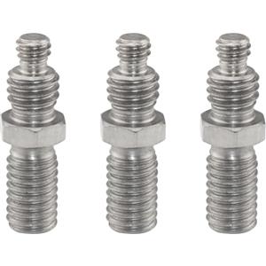 LUORNG 3PCS Testa Colonna Ferro 1/4 a 3/8 Accessori per Treppiede Viti Adattatore per Fotocamera Adattatore Filettato Viti Treppiede per Flash Studio Light Holder Ball Head Lens Ring Binocolo