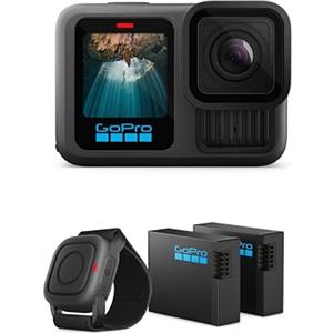 GoPro Pacchetto Action HERO13 Black (Esclusiva Amazon) - Include 2 batterie Enduro e telecomando impermeabile