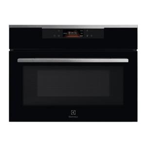 Electrolux PRONTA CONSEGNA - SPEDIZIONE IMMEDIATA Forno da Incasso Compatto Multifunzione Elettrico Combinato Microonde CombiQuick 60 cm Altezza 45 cm Vetro nero con Finiture Inox antimpronta Electrolux KVLBE08X - KVLBE 08 X
