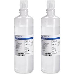 Generico Soluzione FISIOLOGICA (2x500 ml) per irrigazione e Cassetta Medica Pronto Soccorso Valigetta