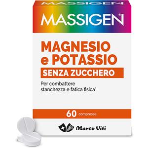 Massigen magnesio potassio senza zuccheri 60 compresse - MASSIGEN - 944292527