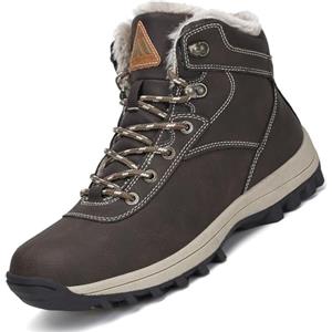 Mishansha Uomo Scarpe Invernali Donna Stivali da Neve Calda Stivaletti Impermeabili da Trekking 39 EU