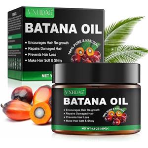 DXYMN Olio di Batana per la crescita dei capelli - Olio di Botana 100% naturale, elimina le doppie punte, ripristina i capelli danneggiati, migliora la luminosità dei capelli (1 Pack 1x120 G)