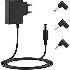 BENSN 6 V 2 A caricatore di ricambio per 6 V 500 mA Philips Avent SCD501/00 DECT Baby Phone unità cavo di ricarica, con 3 connettori (1,5 m)