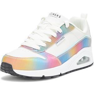 Skechers Women's Uno-Opalescent Sneaker, White Multi Coloured, 37 EU
