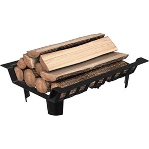 FIVMEN Griglia per camino e stufa, inserto per camino con griglia e piedi, griglia per legna da ardere, supporto in legno fino a 50 kg, per interni ed esterni, 31 x 46 x 13 cm