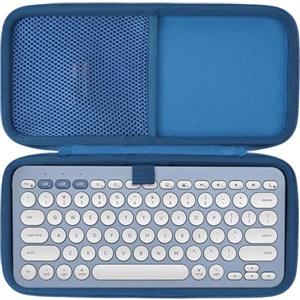 Lebakort Duro Viaggio Caso Custodia per Logitech Pebble Keys 2 K380s Tastiera Bluetooth (Blu navy)
