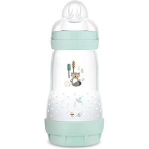MAM Biberon Easy Start Anticolica, con Tettarella in Silicone SkinSoftTM, 2+ Mesi, 260 ml, Azzurro