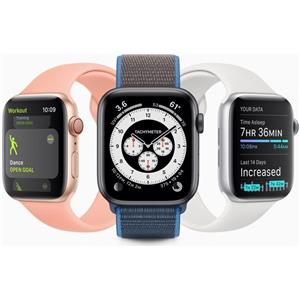 Apple Watch Series 6 Alluminio 44 mm (2020) | GPS + Cellular | blu | Cinturino Sport nero
