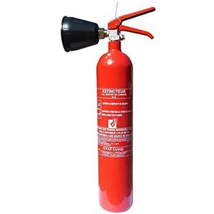 Mondial Extincteur CO2 capacità estintore 2 Kg NC con staffa di montaggio