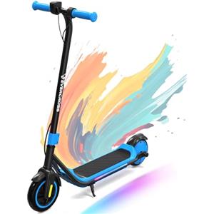 EVERCROSS E6 Monopattino Elettrico Bambini dai 6 ai 12 Anni, Tre Modalità Velocità, Batteria Alta Capacità 21,6V/5,2AH, Motore 150W, Velocità Sicurezza 8-16KM/H, Autonomia 20KM, Leggero e Portatile