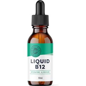 Vimergy Vitamina B12 Liquida Vegan 30 ml - Supporto Sistema Nervoso ed Energia Cerebrale, Aroma Dolce, Senza Zuccheri Raffinati e Glutine