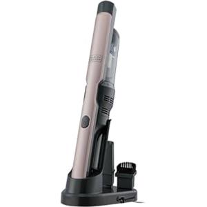 BLACK+DECKER, Aspirabriciole senza Fili Portatile con Motore Digitale Super compatto e leggero,Capacità 120 ml, Bocchetta a lancia e spazzolina,Batteria rimovibile, rose gold,12 V, 24Wh. DVC320BRG-QW