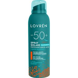 Lovren Spray Solare SPF50 150 ml - Protezione Molto Alta, Resistente all'Acqua e alla Sabbia, Texture Invisibile