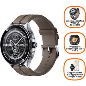 Xiaomi Watch 2 Pro 3,63 cm (1.43'') AMOLED 46 mm Digitale 466 x 466 Pixel Touch screen Argento Wi-Fi GPS (satellitare)