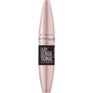Maybelline New York Lash Sensational Full Fan Effect Intense Black Mascara Allungante No Grumi 9,5 ml Curvo in Silicone