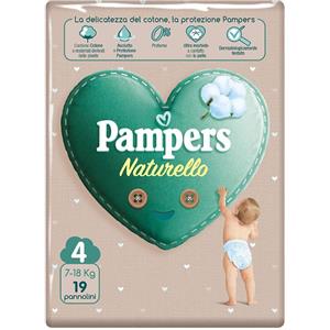 Pampers Pannolini Naturello 4 Maxi (7-18 kg) Confezione da 19 pezzi