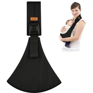 AOOWU Fascia Porta Bebe, Marsupio Neonato Regolabile, Fascia Neonato Ergonomico 6-36 Mesi, Traspirante Baby Carrier Facile da Indossare, Fascia Laterale per Neonati da 3 a 15 kg