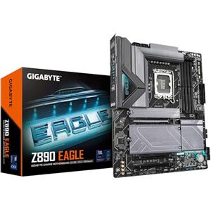 GIGABYTE Z890 EAGLE Scheda Madre - Supporta CPU Intel Core Ultra (Serie 2), VRM a 14+1+2 fasi, fino a 8800MHz DDR5 (OC), 1x PCIe 5.0 M.2 + 3x PCIe 4.0 M.2, LAN 2,5GbE, USB4