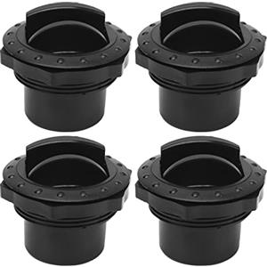 Fydun Presa Aria Condizionata, 4 Pezzi Deflettore Uscita Aria Condizionata Cruscotto Foro da 60 Mm Stile Manopola Universale Nero per Camper, Barca, Autobus, Auto