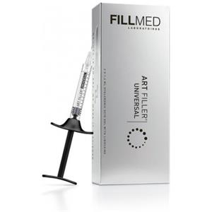 FILLMED Art Filler Universal - Gel visco-elastico con Acido Ialuronico e Lidocaina per Rughe Medie-Profonde, 2 Siringhe da 1,2ml