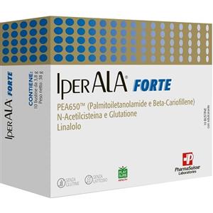 Pharmasuisse Iperala - Integratore Alimentare con PEA, Beta-Cariofillene, Acido Alfa-Lipoico e Vitamina D3 - 20 Compresse