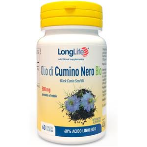 LONGLIFE OLIO DI CUMINO NERO BIO 60 PERLE